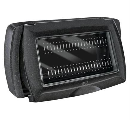 PLACCA AUTOPORTANTE IP55 4MOD.MYLIFE NERO