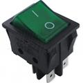 INT NOR BILANCERE 2P ON/-/OFF FASTON 6.3 VERDE